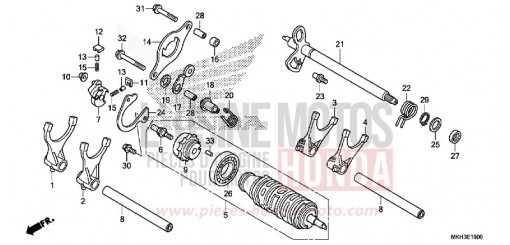 BARILLET DE SELECTION ADV750J de 2018